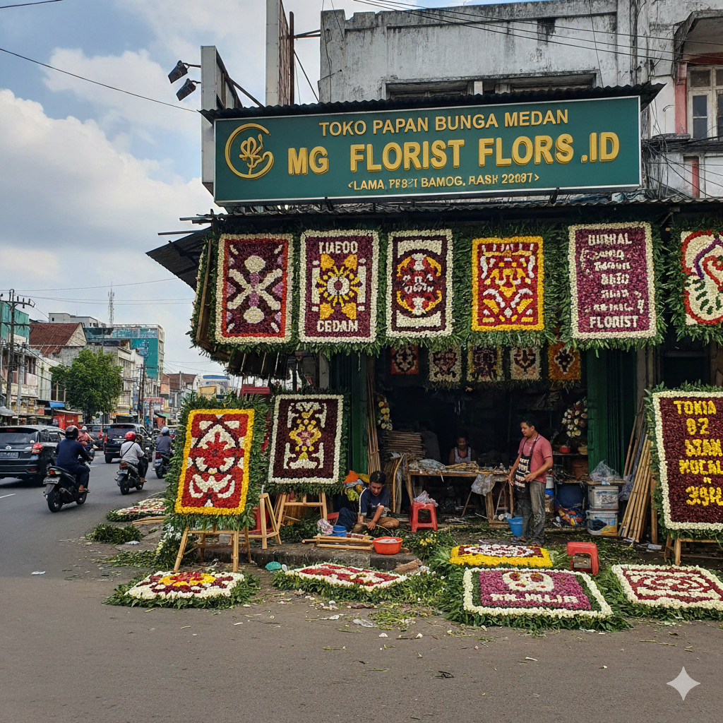 papan bunga medan