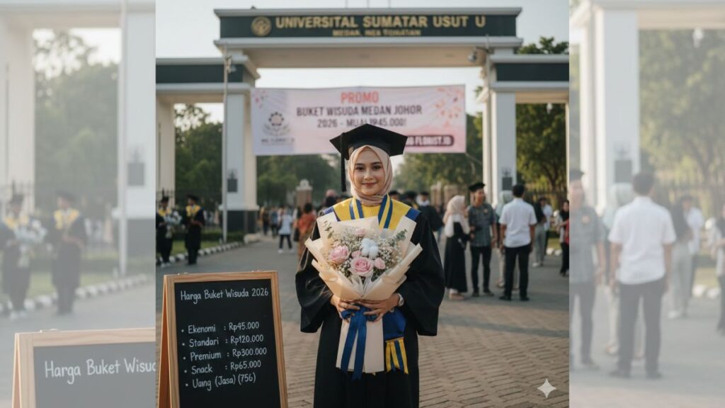 Harga buket bunga wisuda Medan Johor
