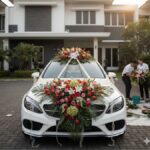 Jasa hias bunga mobil pengantin di Medan