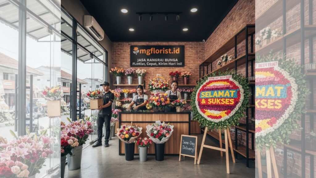 Jasa rangkai bunga florist Medan murah